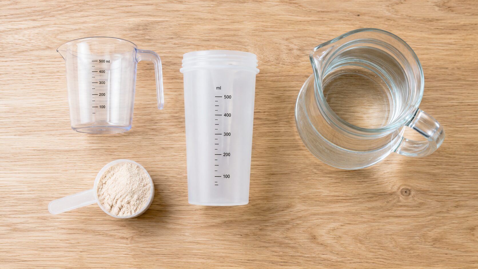 水量の黄金比は「1スクープ:250ml」